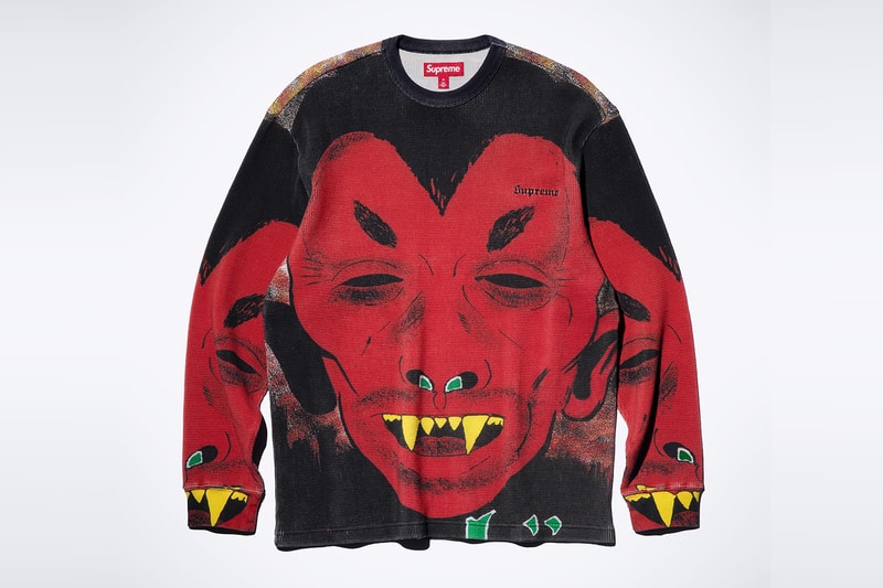 Mike Kelley x Supreme Spring 2026 Collaboration release info  S/S Shirt, Thermal, Ringer Tee, Hooded Sweatshirt, Sweatpant, two T-Shirts, Camp Cap, Vans® Era and Half Cab, Faribault Mills® Throw Blanket and Skateboard