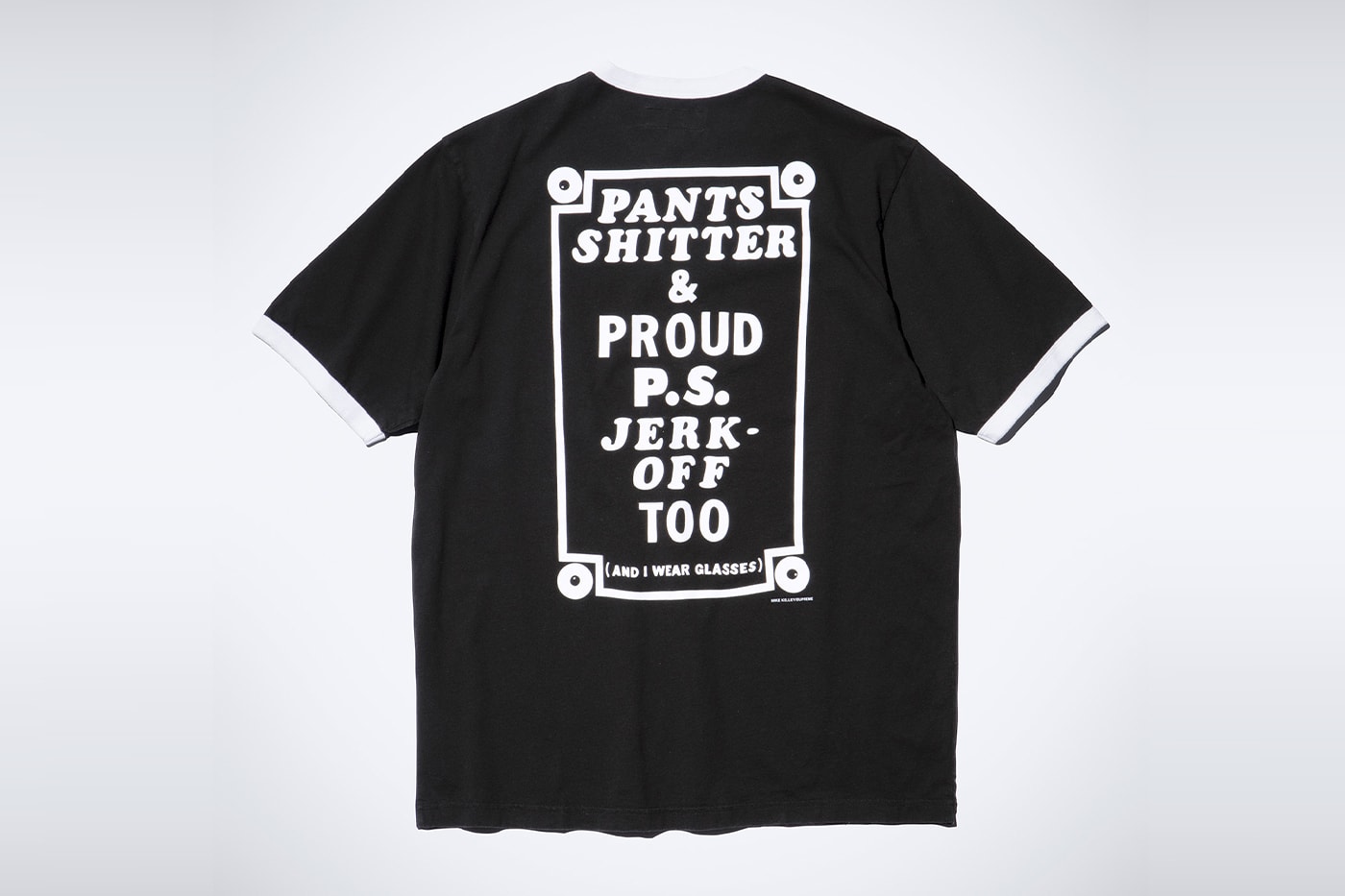 Mike Kelley x Supreme Spring 2026 Collaboration release info  S/S Shirt, Thermal, Ringer Tee, Hooded Sweatshirt, Sweatpant, two T-Shirts, Camp Cap, Vans® Era and Half Cab, Faribault Mills® Throw Blanket and Skateboard