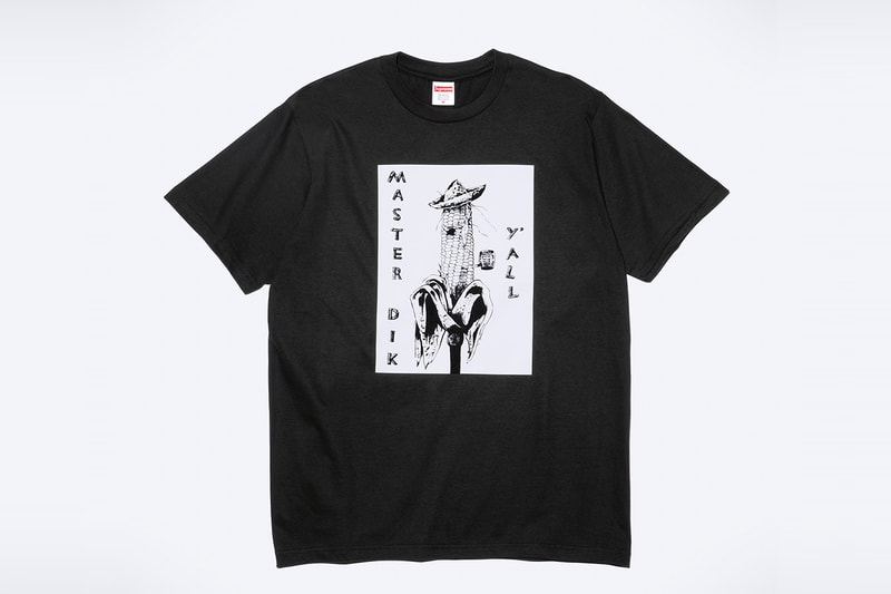 Mike Kelley x Supreme Spring 2026 Collaboration release info  S/S Shirt, Thermal, Ringer Tee, Hooded Sweatshirt, Sweatpant, two T-Shirts, Camp Cap, Vans® Era and Half Cab, Faribault Mills® Throw Blanket and Skateboard