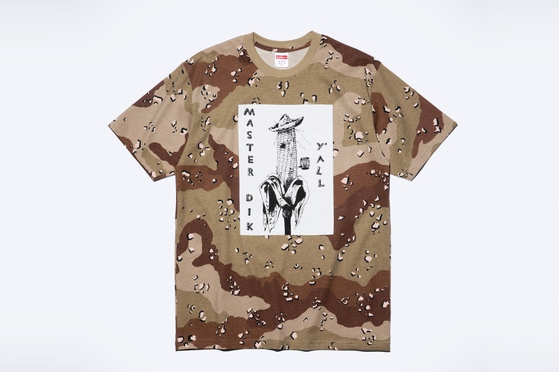 Mike Kelley x Supreme Spring 2026 Collaboration release info  S/S Shirt, Thermal, Ringer Tee, Hooded Sweatshirt, Sweatpant, two T-Shirts, Camp Cap, Vans® Era and Half Cab, Faribault Mills® Throw Blanket and Skateboard