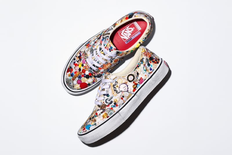 Mike Kelley x Supreme Spring 2026 Collaboration release info  S/S Shirt, Thermal, Ringer Tee, Hooded Sweatshirt, Sweatpant, two T-Shirts, Camp Cap, Vans® Era and Half Cab, Faribault Mills® Throw Blanket and Skateboard