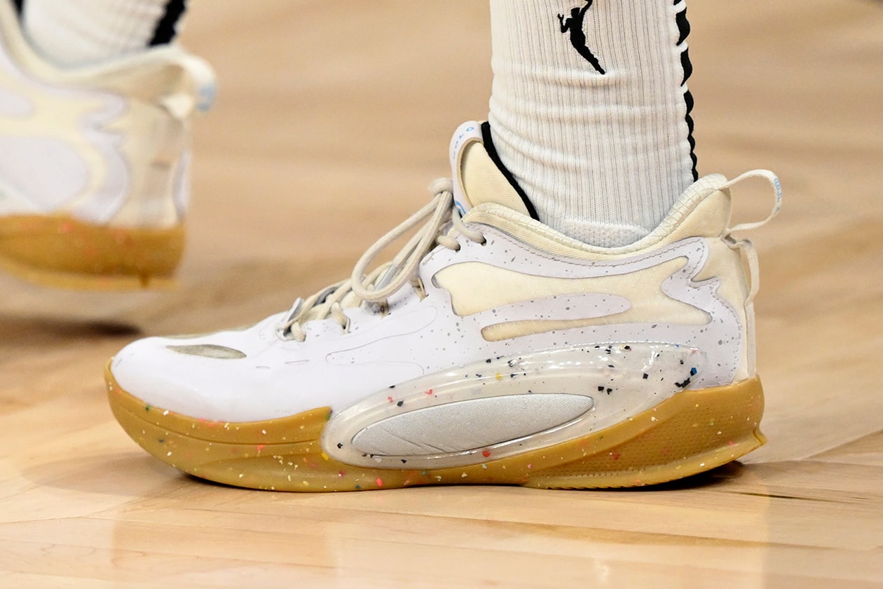 NBA and WNBA Signature Shoe List 2026 Aaron Gordon 361 AG 6 A’ja Wilson Nike A’Two Andrew Wiggins Peak AW4 Angel Reese Reebok Angel Reese 1 Anthony Edwards adidas Anthony Edwards 2 Austin Reaves Rigorer AR3 Breanna Stewart PUMA Stewie 5 Damian Lillard adidas Dame X De’Aaron Fox Under Armour Curry Fox 2 Devin Booker Nike BOOK 2 Donovan Mitchell adidas D.O.N. Issue #7 Giannis Antetokounmpo Nike Zoom Freak 8 Ja Morant Nike Ja 3 Jacy Sheldon Holo JS:01 James Harden adidas Harden Vol. 10 Jaylen Brown 741 Performance Rover Jayson Tatum Jordan Tatum 4 Jimmy Butler Li-Ning JB4 Joel Embiid Skechers SKX JE1 JuJu Watkins Nike LeBron NXXT Gen by JuJu Kawhi Leonard New Balance KAWHI V Kevin Durant Nike KD19 Klay Thompson ANTA KT 11 Kyrie Irving ANTA KAI 3 LaMelo Ball PUMA MB.05 LeBron James Nike LeBron 23 Luka Dončić Jordan Luka 5 Nikola Jokić 361 Joker 2 Sabrina Ionescu Nike Sabrina 4 Scoot Henderson PUMA Scoot Zeros III Shai Gilgeous-Alexander Converse SHAI 001 Lux Stephen Curry Under Armour Curry 13 Tyrese Haliburton PUMA Hali 1