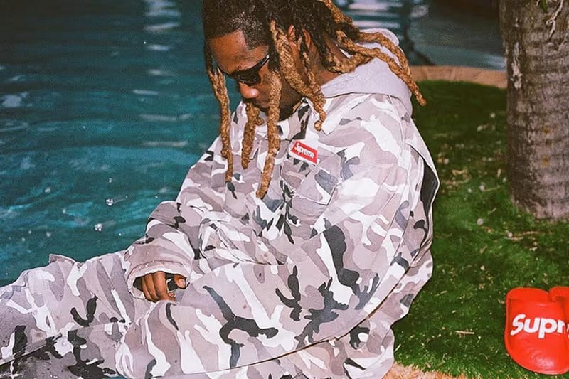 Offset Spotted Wearing Unreleased Supreme x Balenciaga Collaboration