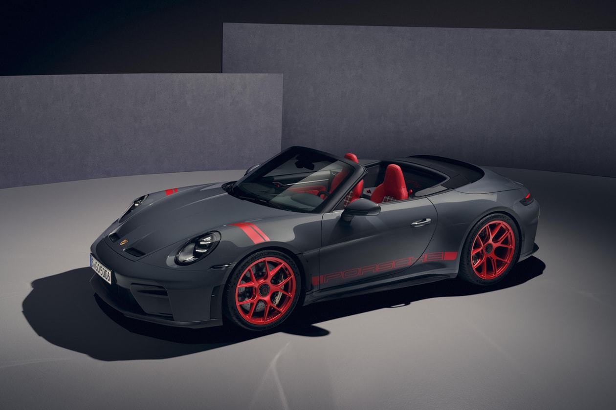 Porsche 911 GT3 S/C Cabriolet Details and Features S/T speedster convertible red gold grey pyro red graphics gt3 rs