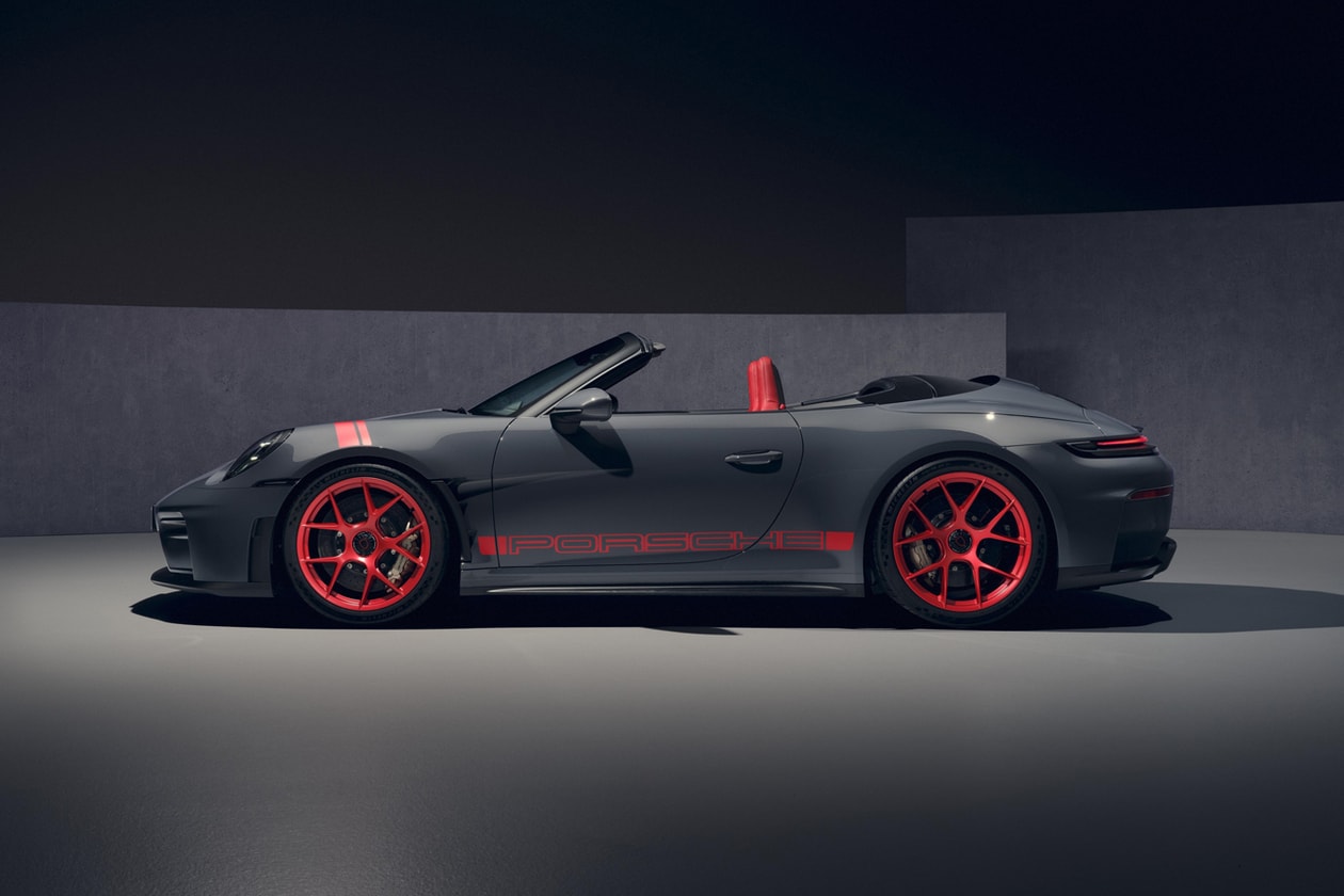 Porsche 911 GT3 S/C Cabriolet Details and Features S/T speedster convertible red gold grey pyro red graphics gt3 rs