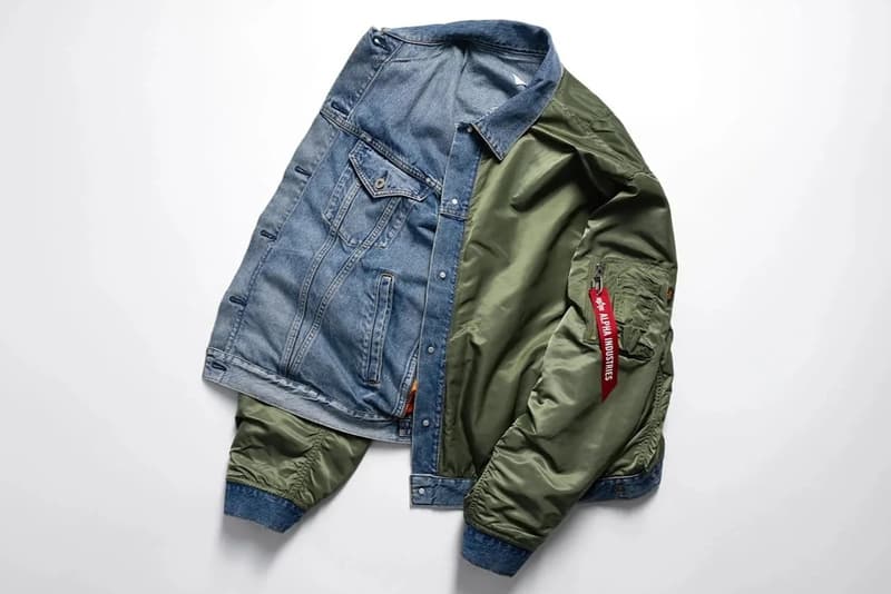 eYe Junya Watanabe MAN x Alpha Industries MA-1 Jacket Reversible Convertible Hybrid Jacket Military