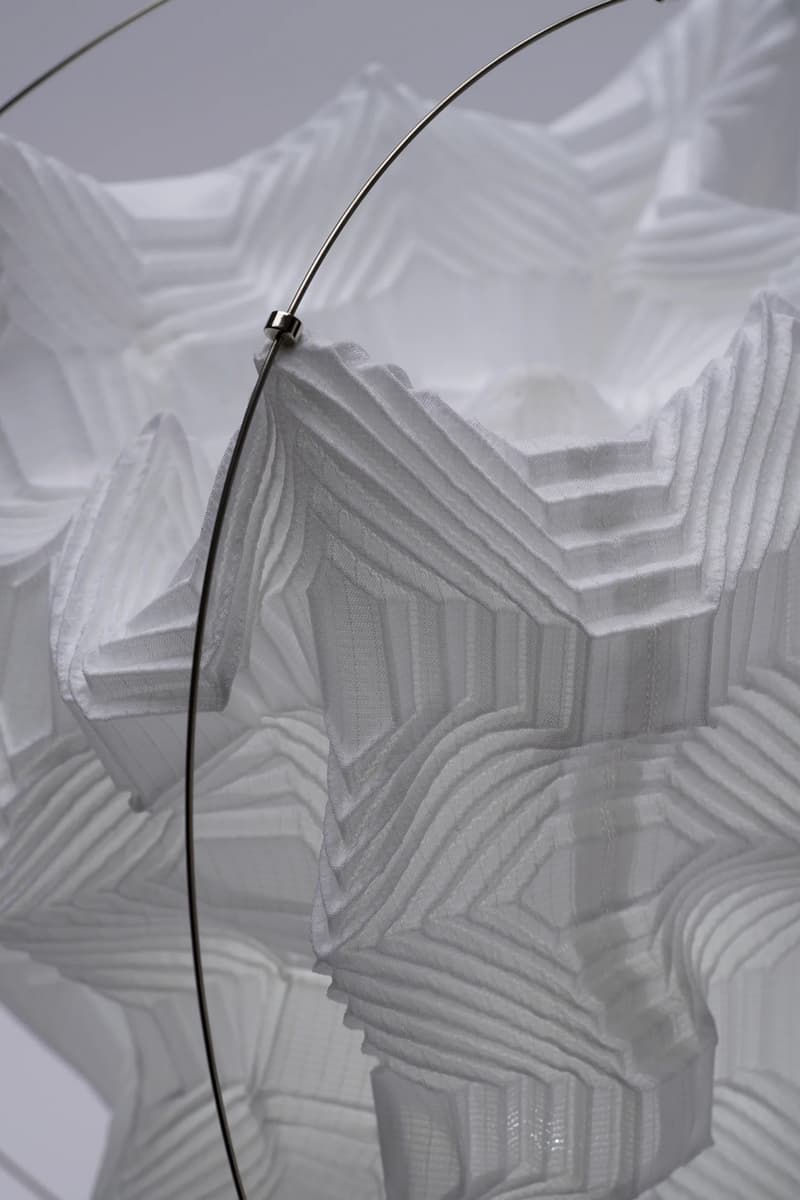 A-POC ABLE Issey Miyake and Atelier Oi Debut a Range of Pleated Lamps