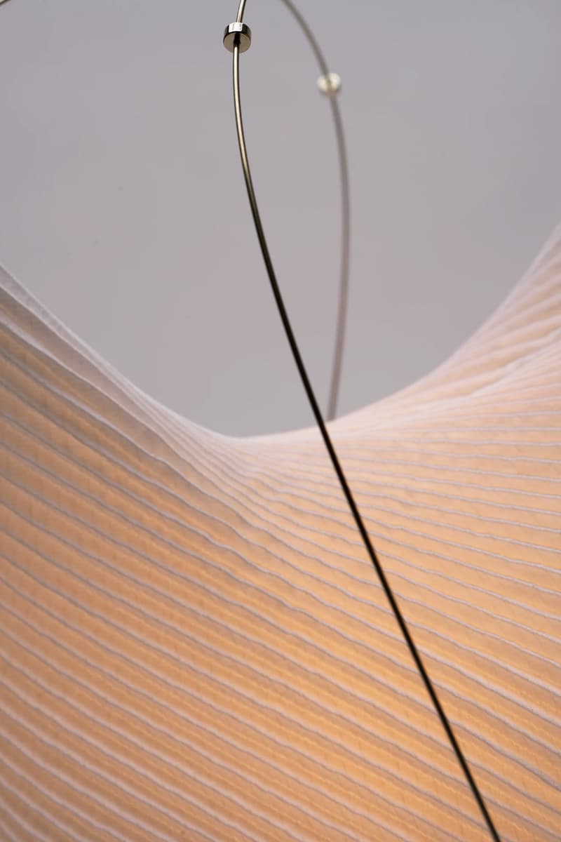 A-POC ABLE Issey Miyake and Atelier Oi Debut a Range of Pleated Lamps