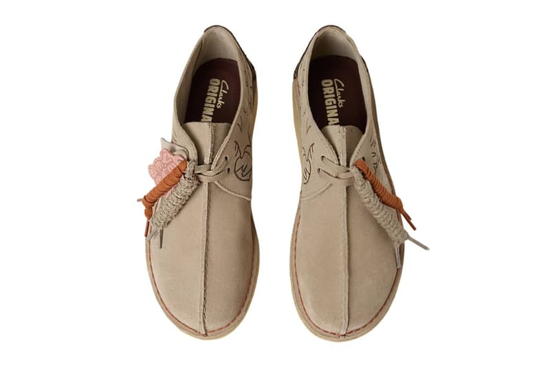 YESEYESEE Clarks Originals Desert Trek Collaboration sand black suede Release Info