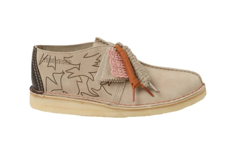  YESEYESEE Clarks Originals Desert Trek Collaboration sand black suede Release Info