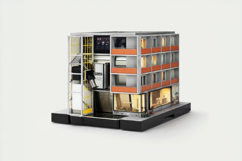 De'longhi simon weisse studio The World’s Smallest Coffee Shop series machine milan design week rivelia miniature tokyo copenhagen berlin paris milan prop
