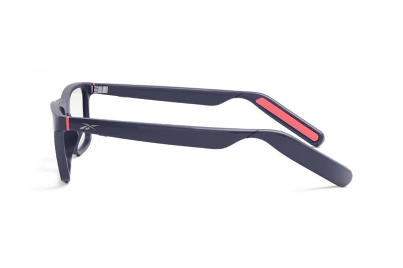 Reebok Optical smart glasses powered by Lucyd with open-ear audio in a lifestyle setting