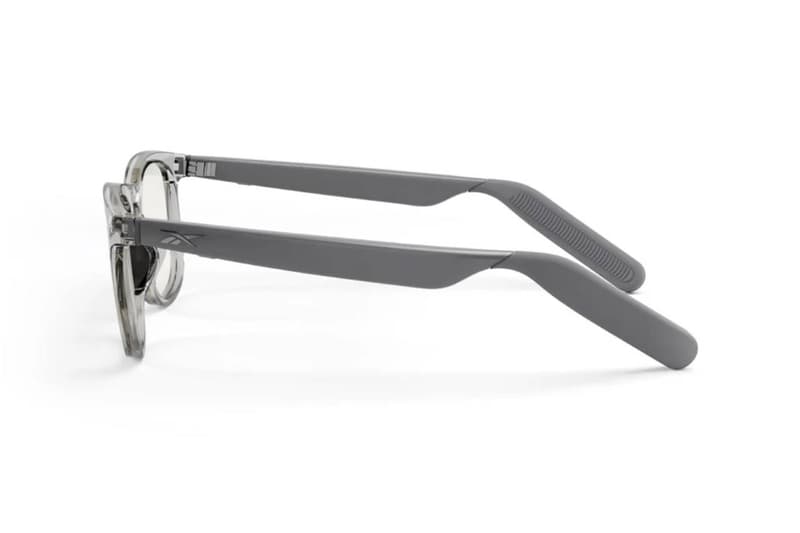 Reebok Optical smart glasses powered by Lucyd with open-ear audio in a lifestyle setting