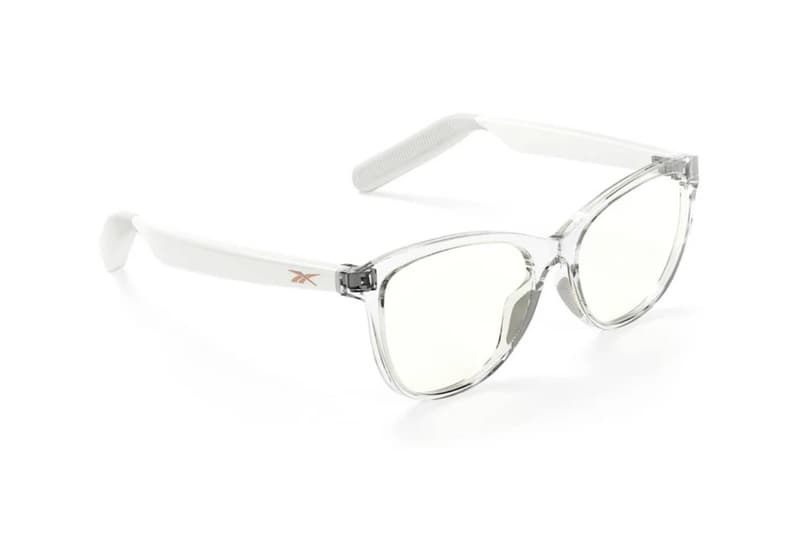 Reebok Optical smart glasses powered by Lucyd with open-ear audio in a lifestyle setting
