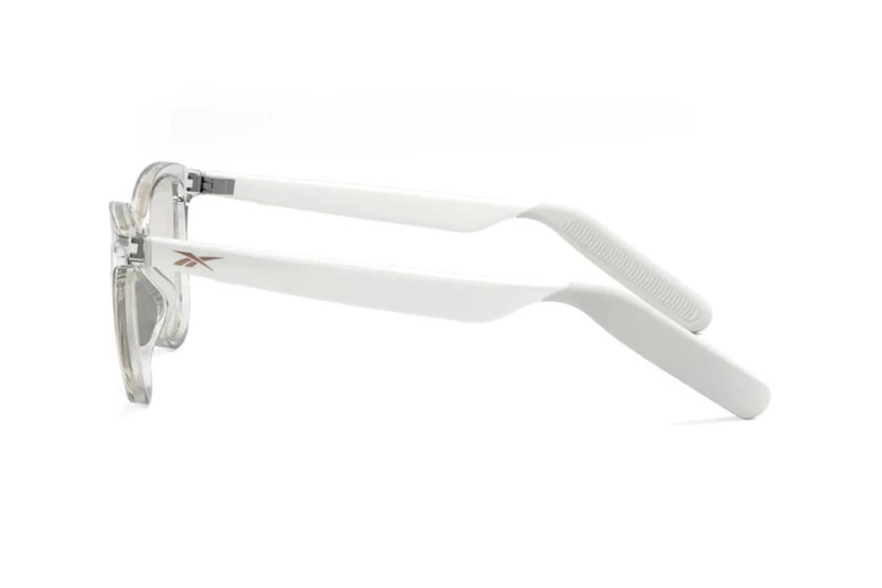 Reebok Optical smart glasses powered by Lucyd with open-ear audio in a lifestyle setting