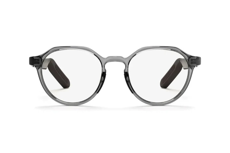 Reebok Optical smart glasses powered by Lucyd with open-ear audio in a lifestyle setting
