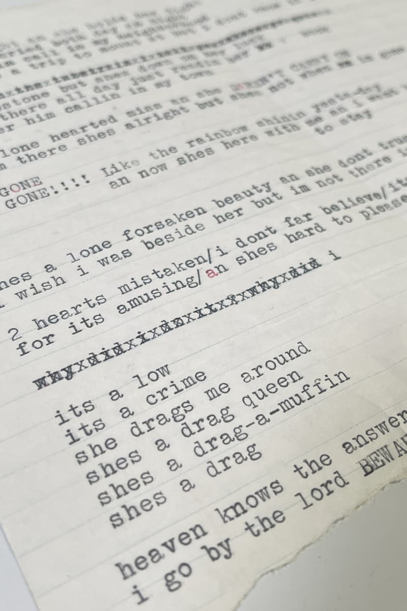 Bob Dylan I'm Not There Working Lyrics omega Auction info