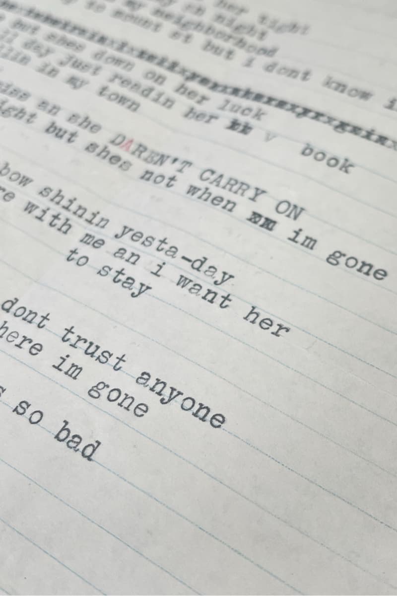 Bob Dylan I'm Not There Working Lyrics omega Auction info