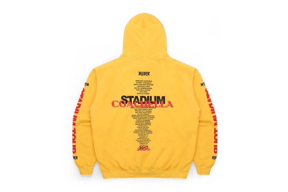 Justin Bieber's SKYLRK Taps Into 'Purpose' Tour Nostalgia for Coachella Weekend 2 Merch Drop