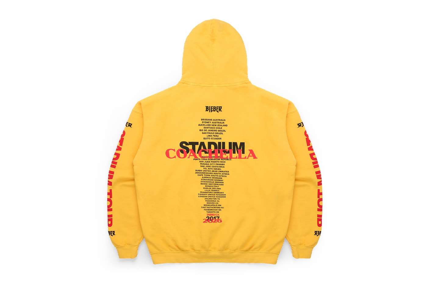 Justin Bieber's SKYLRK Taps Into 'Purpose' Tour Nostalgia for Coachella Weekend 2 Merch Drop swag not clockin to you bieberchella