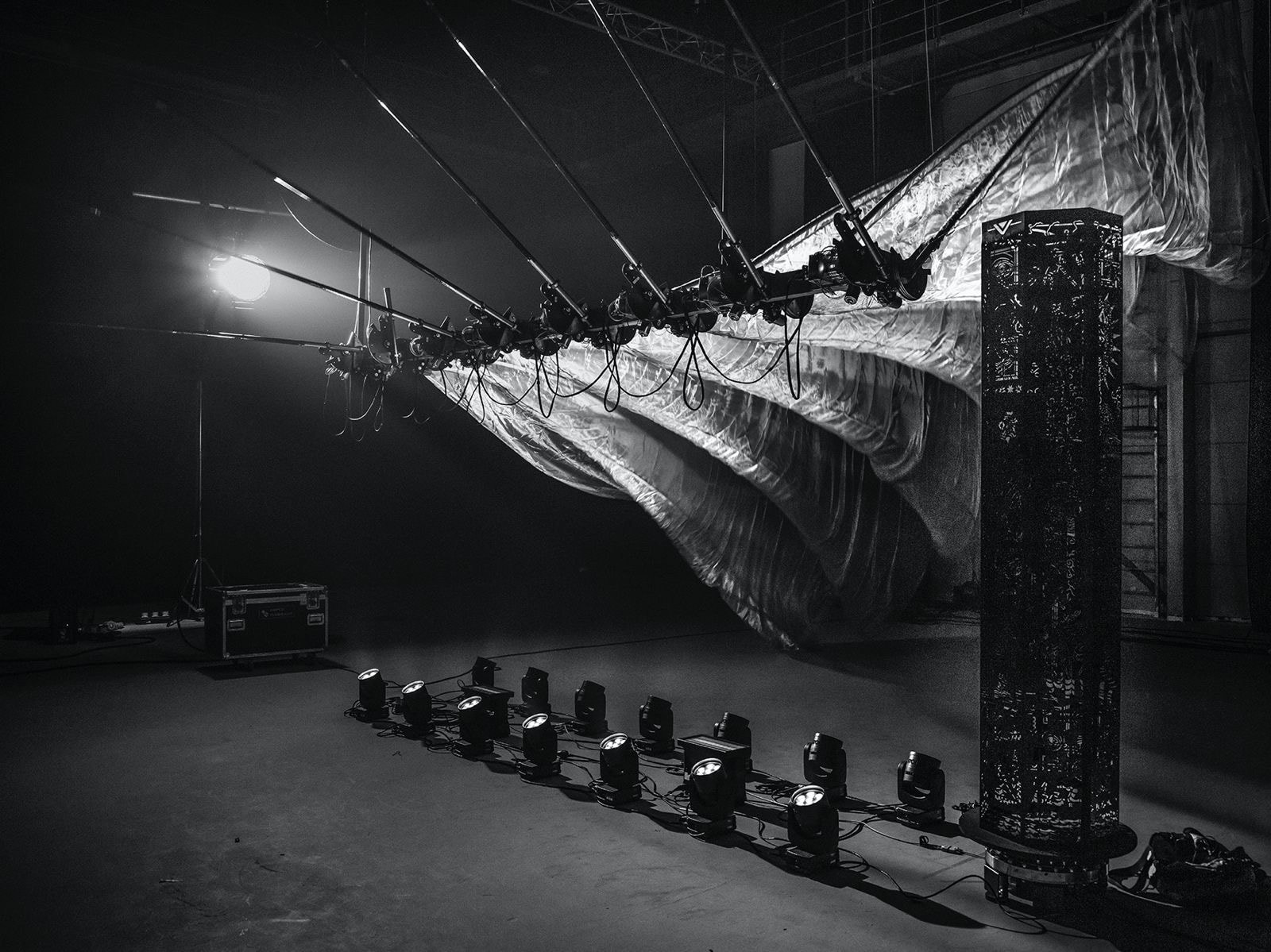 boris acket robet acket fred again kinetic installations artworks fabric contemporary art
