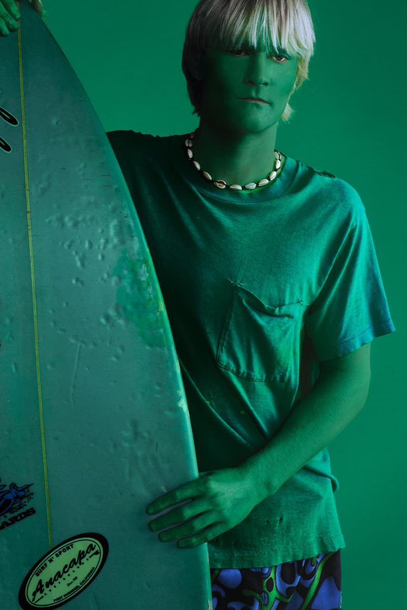 ERL Launches "Out of This World" Electric Green Collection vamp shoe sneaker sweater socks apparel