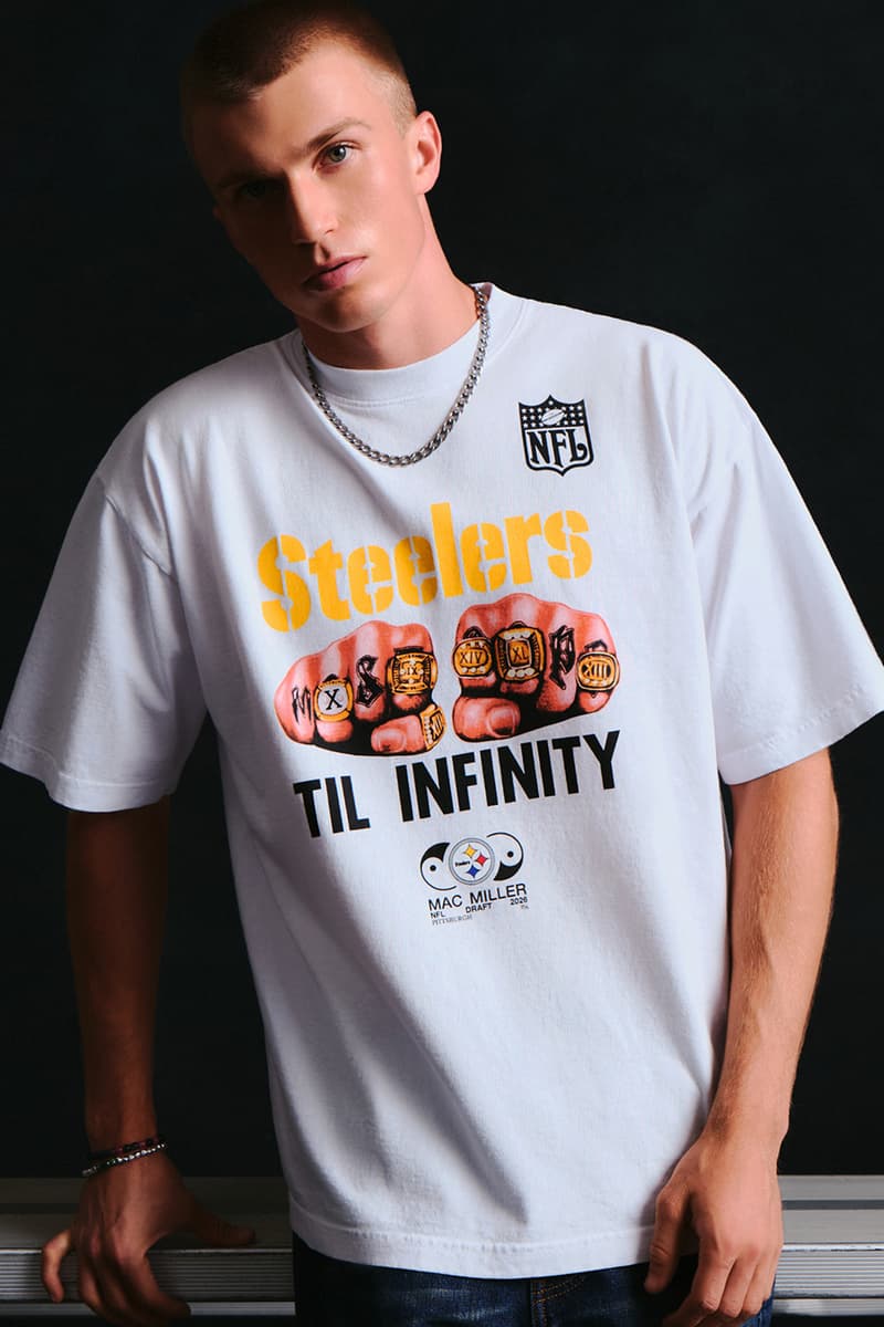 Mitchell & Ness Drops Mac Miller x Pittsburgh Steelers Capsule nfl draft 