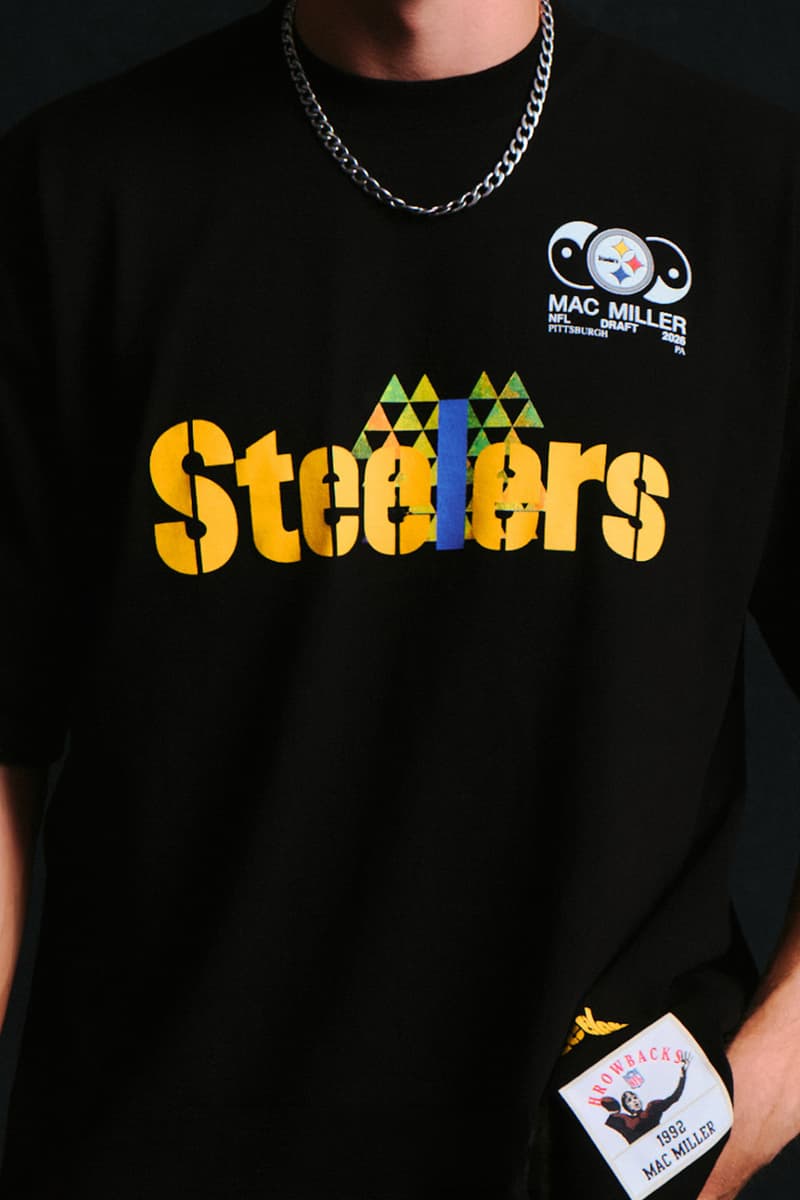Mitchell & Ness Drops Mac Miller x Pittsburgh Steelers Capsule nfl draft 