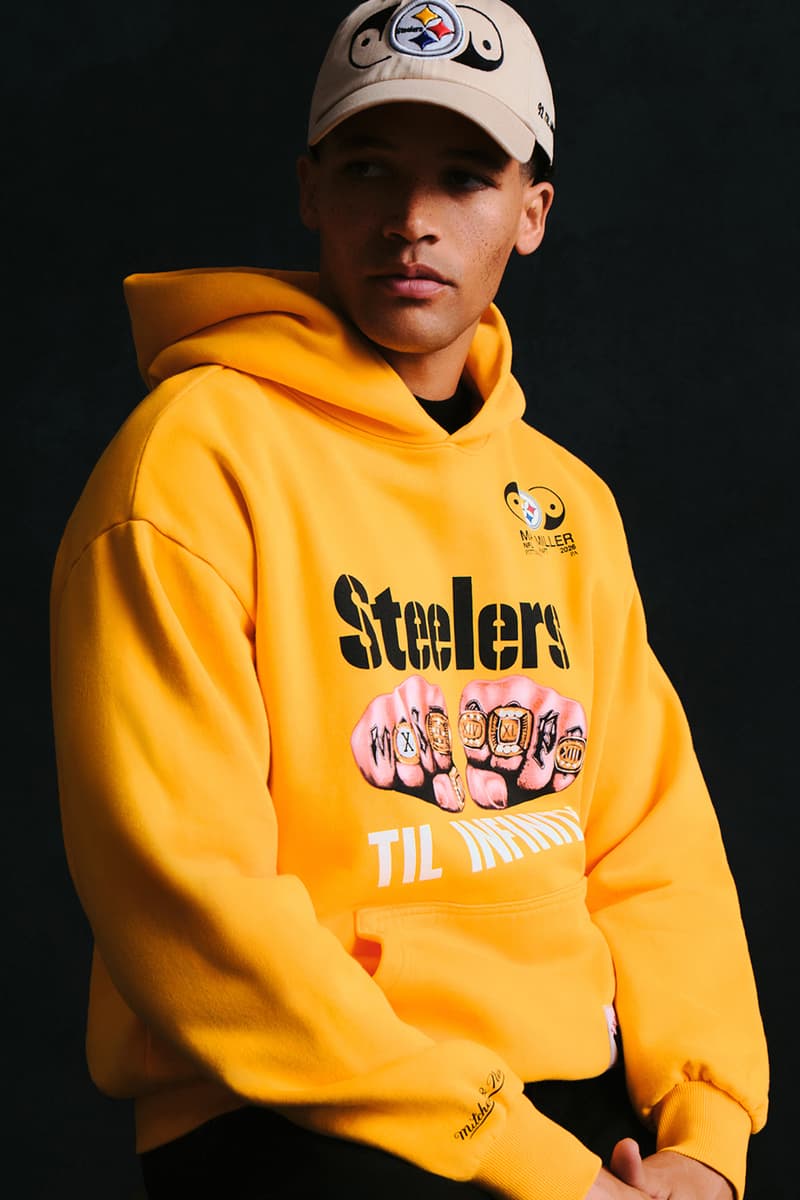 Mitchell & Ness Drops Mac Miller x Pittsburgh Steelers Capsule nfl draft 