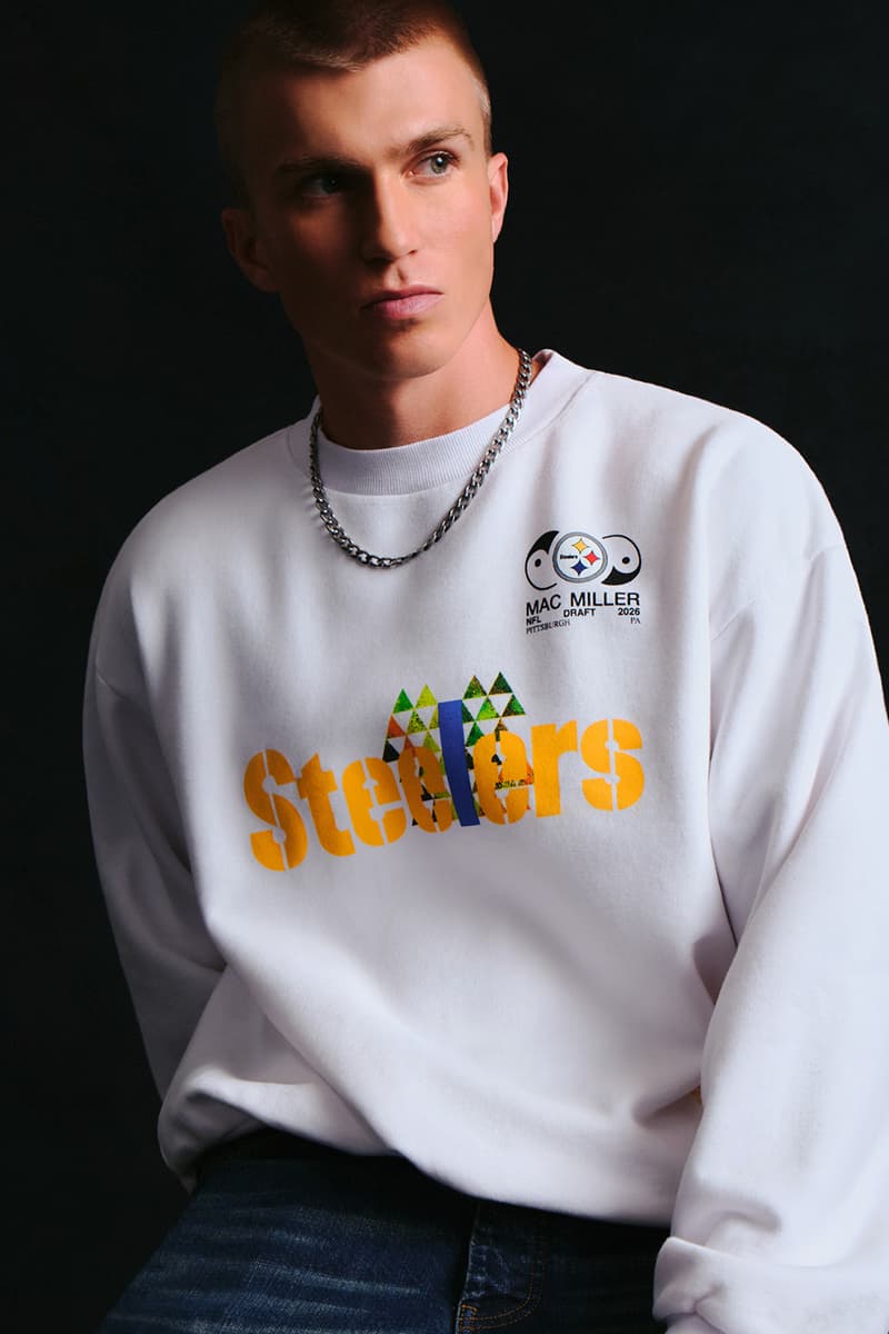 Mitchell & Ness Drops Mac Miller x Pittsburgh Steelers Capsule nfl draft 