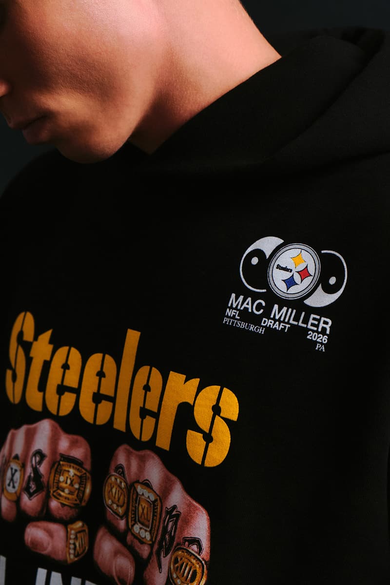 Mitchell & Ness Drops Mac Miller x Pittsburgh Steelers Capsule nfl draft 