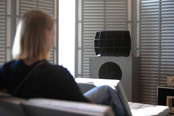 Klipsch and Ojas Unveil the Museum-Worthy kO-R2 Loudspeaker at Milan Design Week devon turnbull limited edition audio usm modular furniture 