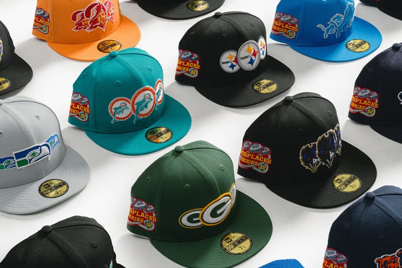 John Geiger and Lids Expand Their "Misplaced Series" With a Bold NFL Collection altimore Ravens, Buffalo Bills, Chicago Bears, Cincinnati Bengals, Dallas Cowboys, Detroit Lions, Green Bay Packers, Houston Texans, Las Vegas Raiders, Miami Dolphins, New York Giants, Philadelphia Eagles, Pittsburgh Steelers, San Francisco 49ers, Seattle Seahawks, and Tampa Buccaneers