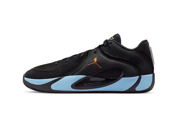 Jordan Tatum 4 "Black/Ice Blue" Release Info HQ4614-004 jayson tatum nike swoosh boston celtics nba 