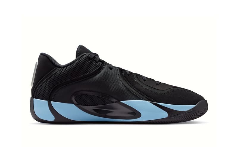 Jordan Tatum 4 "Black/Ice Blue" Release Info HQ4614-004 jayson tatum nike swoosh boston celtics nba 