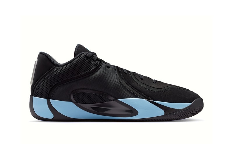 Jordan Tatum 4 "Black/Ice Blue" Release Info HQ4614-004 jayson tatum nike swoosh boston celtics nba 