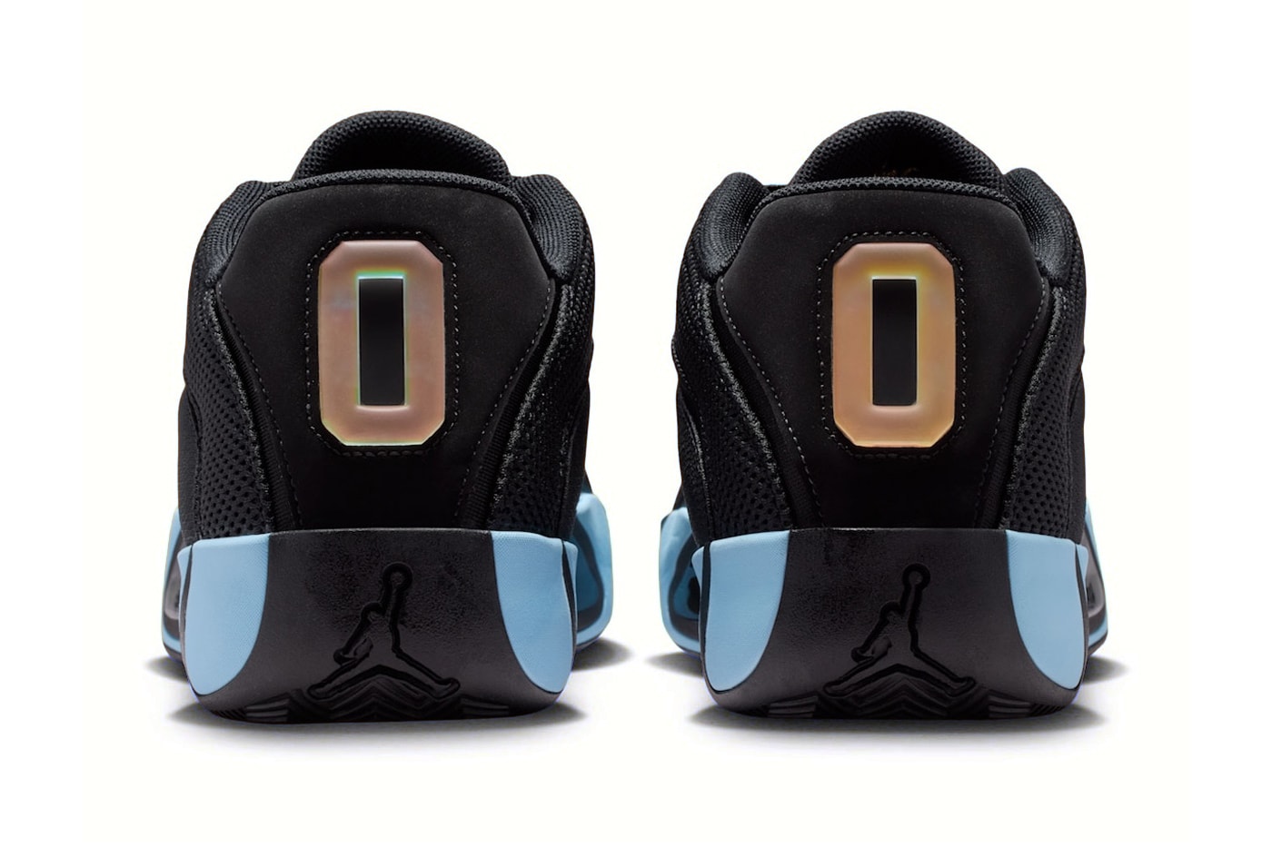 Jordan Tatum 4 "Black/Ice Blue" Release Info HQ4614-004 jayson tatum nike swoosh boston celtics nba 