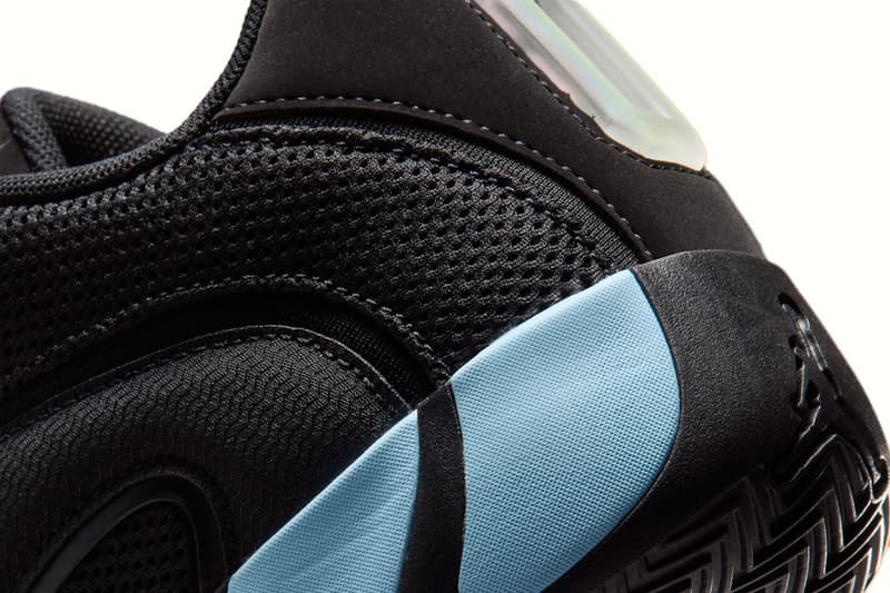 Jordan Tatum 4 "Black/Ice Blue" Release Info HQ4614-004 jayson tatum nike swoosh boston celtics nba 