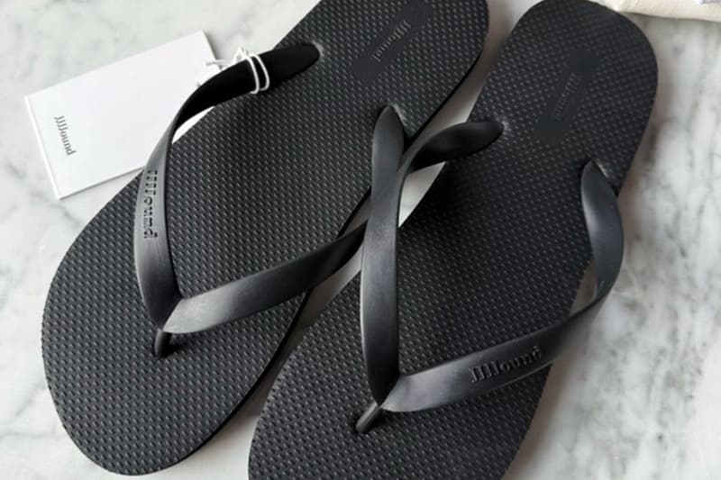 JJJJound Spring/Summer 2026 All-Black Flip-Flops teaser montreal brand minimilaist justin saunders