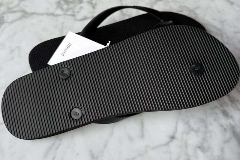 JJJJound Spring/Summer 2026 All-Black Flip-Flops teaser montreal brand minimilaist justin saunders