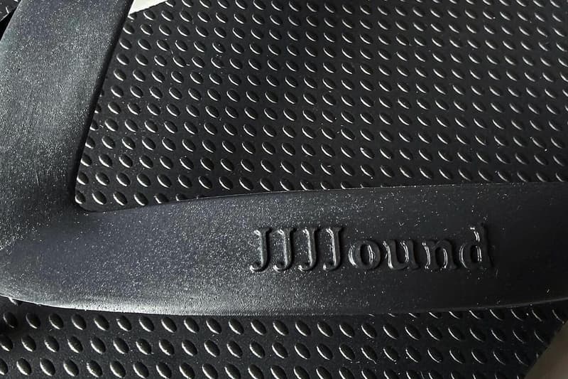 JJJJound Spring/Summer 2026 All-Black Flip-Flops teaser montreal brand minimilaist justin saunders