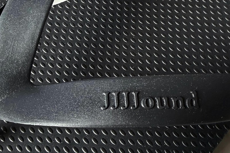 JJJJound Spring/Summer 2026 All-Black Flip-Flops teaser montreal brand minimilaist justin saunders