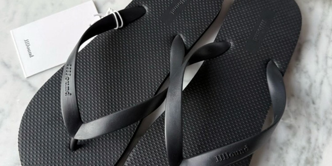 JJJJound Teases the Ultimate Minimalist Summer Essential: The All-Black Flip Flop