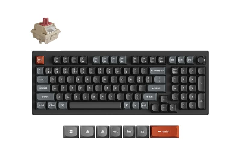 Keychron Ultra 8K mechanical keyboard showing Q1 Ultra layout with aluminum body and wireless setup