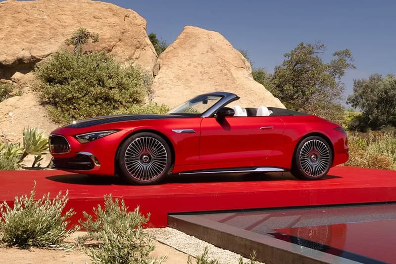 2026 Mercedes-Maybach SL 680 Monogram Series roadster with Monogram exterior and Crystal White Nappa leather cabin