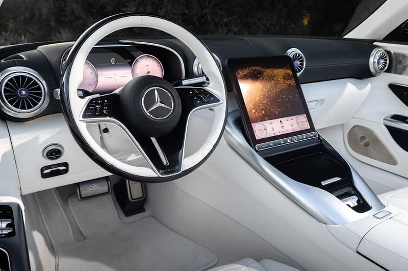 2026 Mercedes-Maybach SL 680 Monogram Series roadster with Monogram exterior and Crystal White Nappa leather cabin