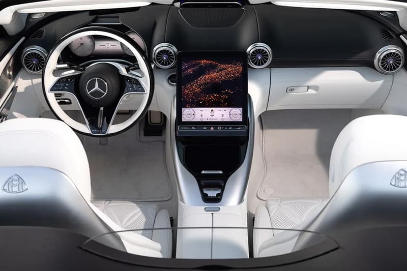 2026 Mercedes-Maybach SL 680 Monogram Series roadster with Monogram exterior and Crystal White Nappa leather cabin