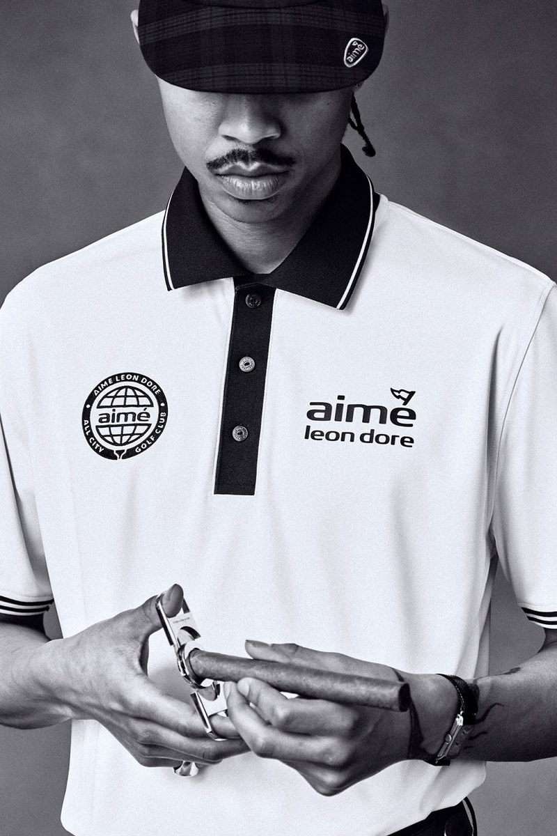 Aimé Leon Dore Tees off With a Classy New Golf Collection FootJoy collaboration release info flagstick