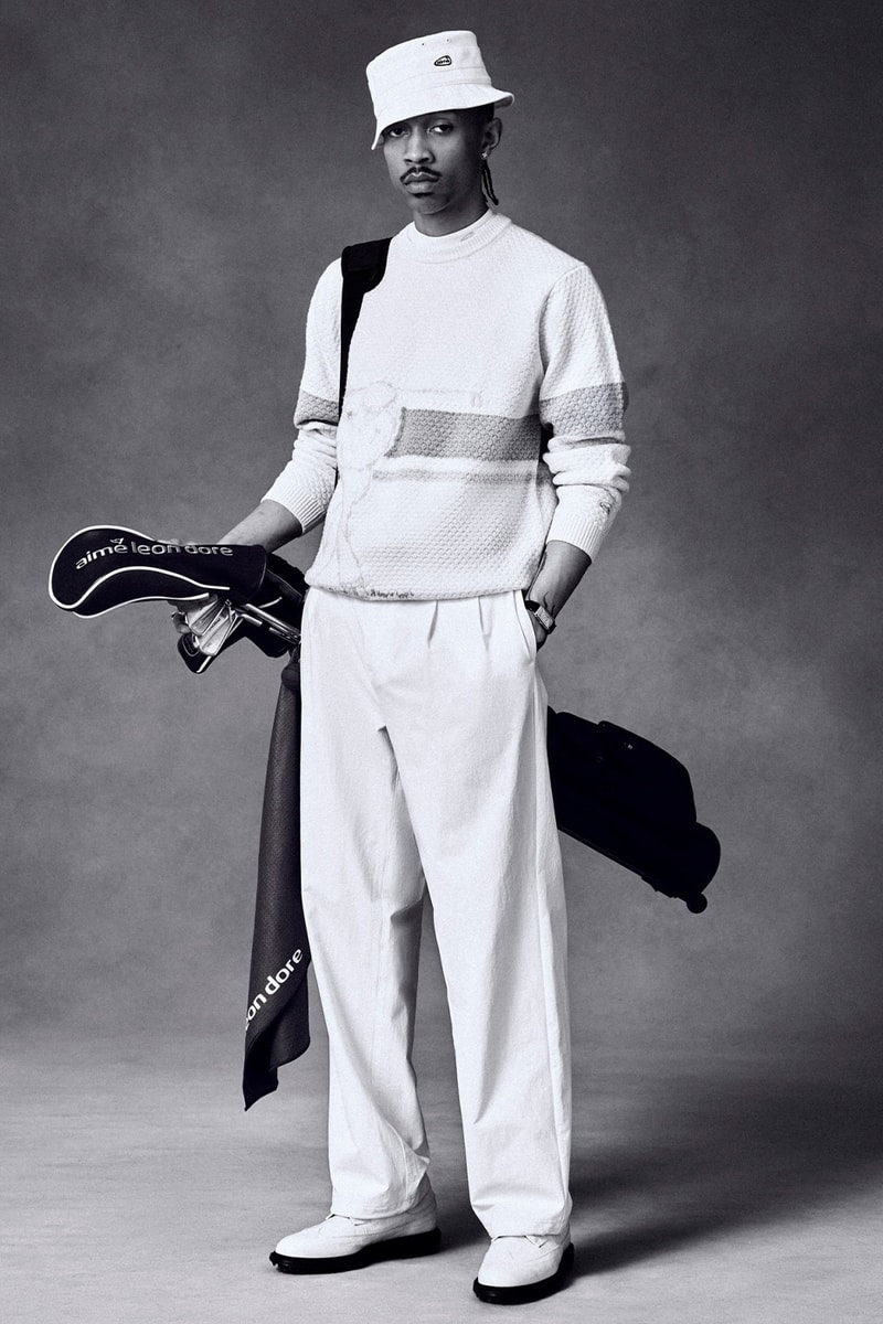 Aimé Leon Dore Tees off With a Classy New Golf Collection FootJoy collaboration release info flagstick