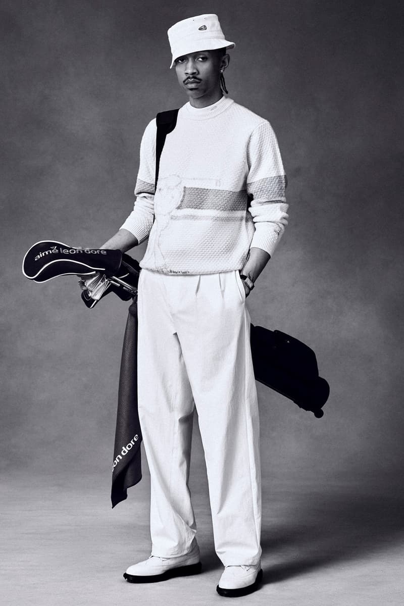 Aimé Leon Dore Tees off With a Classy New Golf Collection FootJoy collaboration release info flagstick